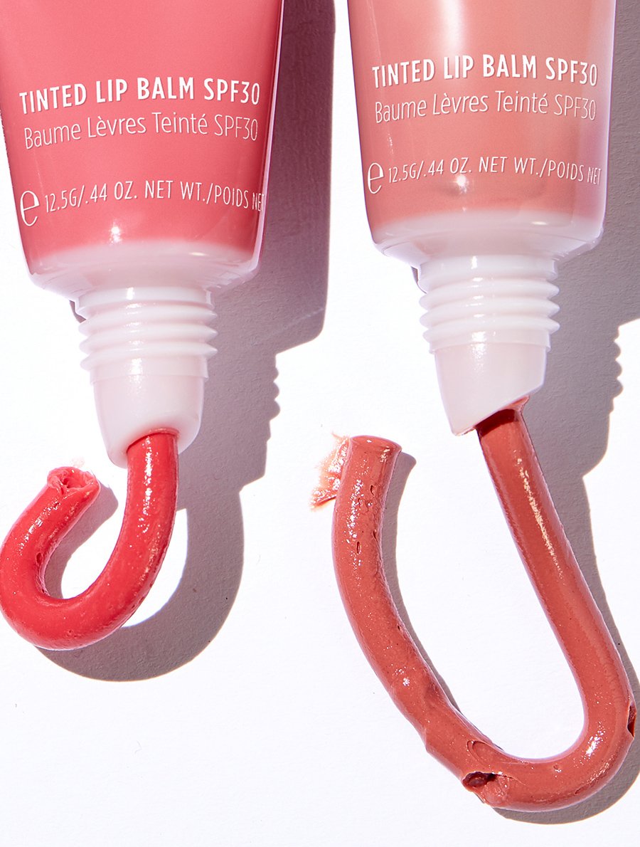 Tinted Lanolin Lip Balm SPF30 Rhubarb and Perfect Nude